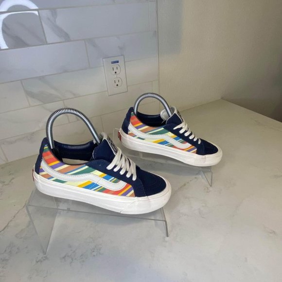 Vans "Dress Blues" Retro Stripes Sk8-Low Reissue Womens Size 6 / Mens Size 4.5 S - Picture 5 of 7